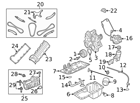 Engine Parts for 2008 Jeep Commander #0