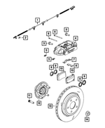 68245818AA - Brakes: Hex Flange Head Screw for Chrysler: 300 | Dodge: Challenger, Charger | Jeep: Wagoneer S Image
