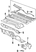 25649744 - Body: Cowl Grille for GM Image