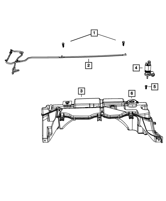57010485AA - Electrical: Windshield Washer Hose for Mopar Image