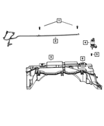 57010485AA - Electrical: Windshield Washer Hose for Mopar Image