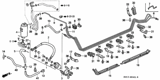 Fuel Pipe ('95-'97) for 1995 Honda Accord #0