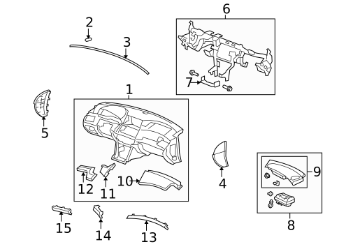 Instrument Panel for 2012 Honda Crosstour #0