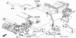 19421P8EA00 - Engine: HOSE A, WARMER (ATF) for Acura Image
