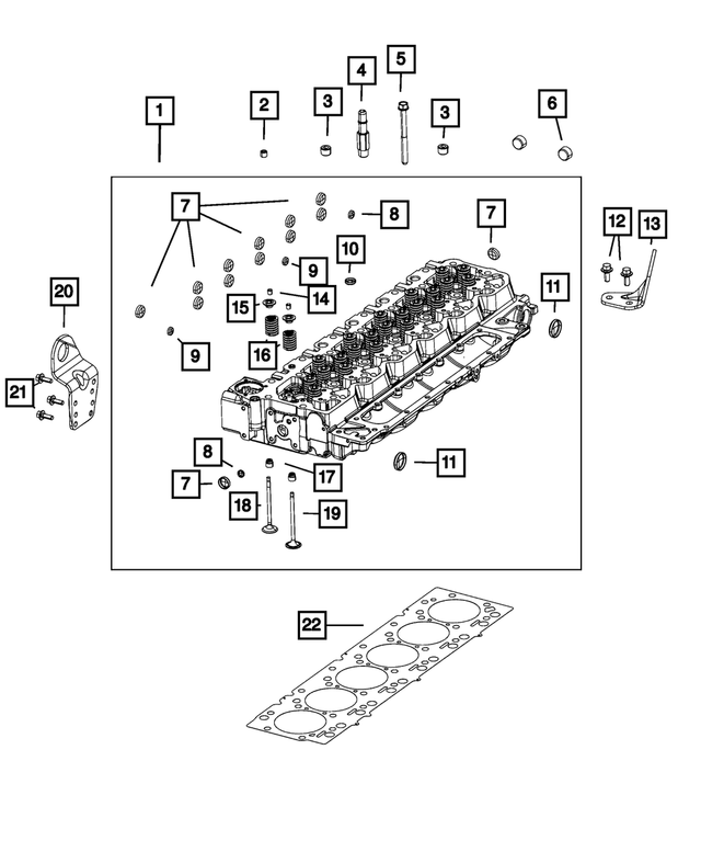 R8623633AA - Engine: Cylinder Head, Remanufactured for Mopar Image image