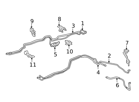 Rear AC Lines for 2014 Toyota Land Cruiser #0