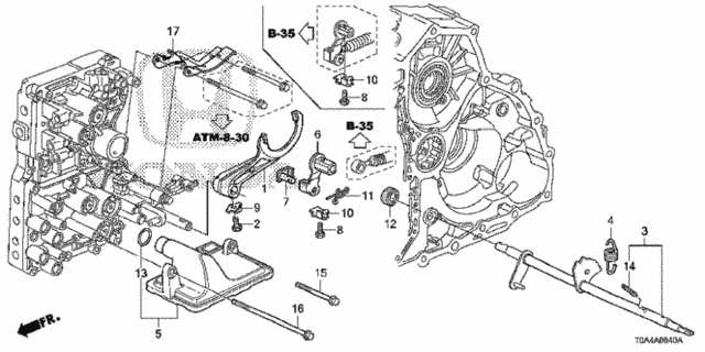AT Shift Fork (5AT) for 2013 Honda CR-V #0