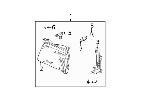 Bulbs - Chassis for 2000 Nissan Xterra #4