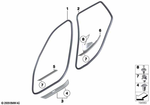 51472990504 - : Cover Strip, Entrance Front Right for BMW Image