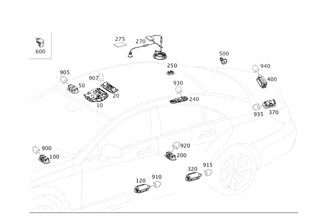 9008117 - Electrical System: Control Unit for Mercedes-Benz Image image
