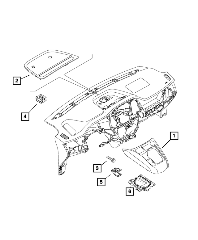 5YJ81LXHAA - Interior Trim: Gear Shift Indicator Bezel, Bezel for Mopar Image