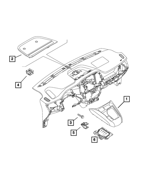 Instrument Panel for 2015 Ram ProMaster City #2