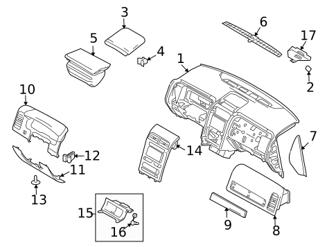 Instrument Panel for 2010 Lincoln MKX #0