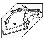 61013WAA01 - Body: Inner Uniside for Toyota Image