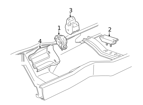 Engine & Trans Mounting for 1996 Ford E-350 Econoline #0