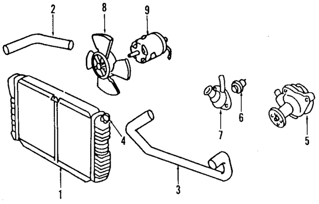 RF60 - Cooling System: Fan Motor for Ford: Escort | Mercury: Tracer Image