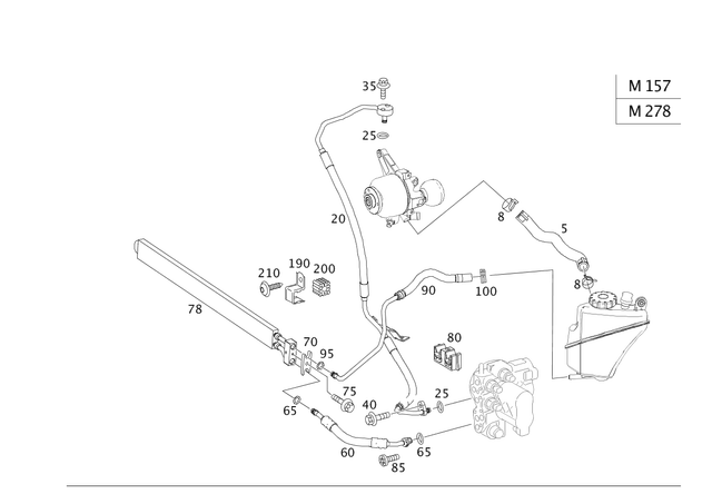 2219972182 - : Hose for Mercedes-Benz Image