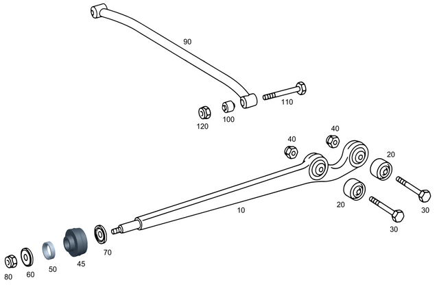 4613501106 - Rear Axle: Control Arm for Mercedes-Benz: G63 AMG, G65 AMG Image image