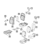 5RD41DX9AE - Interior Trim: Second Row Headrest for Mopar Image