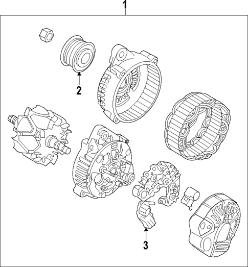 Alternator for 2017 Hyundai Santa Fe #0