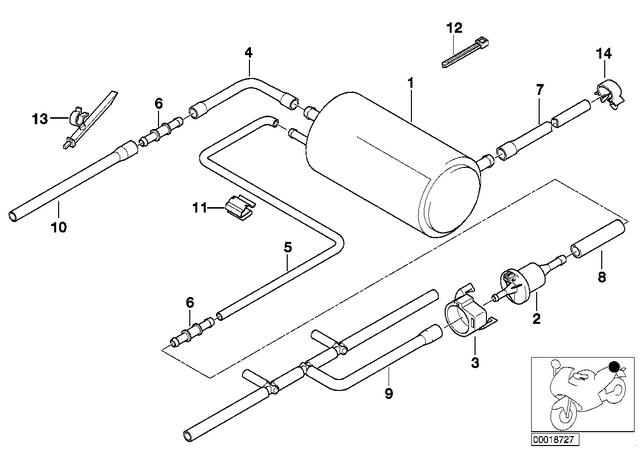 16131465247 - : Fuel Hose for BMW-Motorrad Image