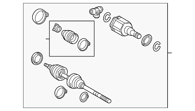 2005-2023 Toyota Tacoma CV Axle (Left, Right, Front) 43430