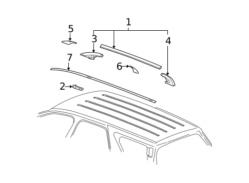Luggage Carrier for 2009 Cadillac SRX #0