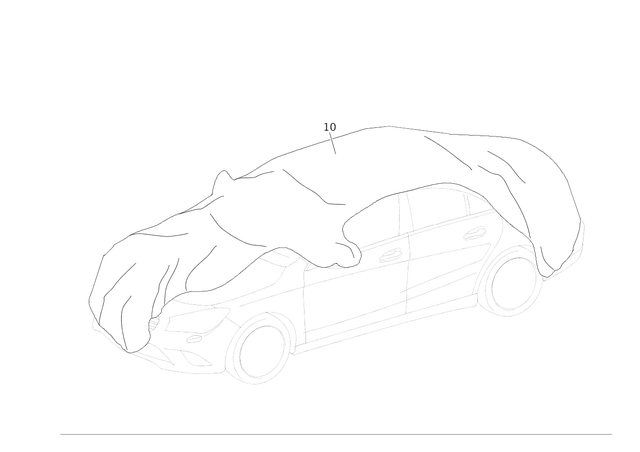 1178990200 - Tarpaulin: Covering Tarp for Mercedes-Benz: CLA250 Image