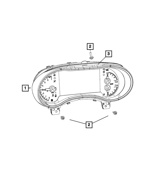 68331891AC - : Instrument Panel Cluster for Mopar Image