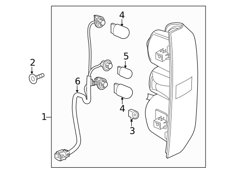 Tail Lamps for 2017 GMC Canyon #0