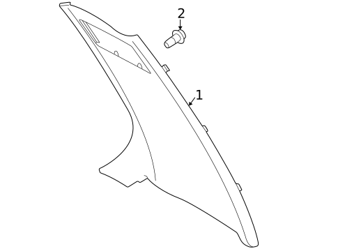 Interior Trim - Quarter Panels for 1997 BMW 750iL #0