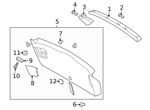 Interior Trim for 2014 Subaru Outback #0