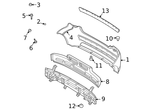 Bumper & Components - Rear for 2011 Chevrolet Aveo5 #0