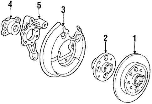 Rear Brakes for 1988 Acura Integra #0