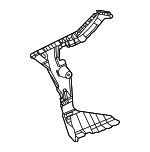 2548800400 - Body: Side Mount for Mercedes-Benz: GLC 300, GLC 350e Image image