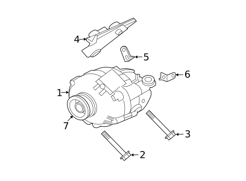 Alternator for 2007 Mitsubishi Galant #0