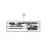 68585807AA - Labels: Vehicle Emission Control Information Label for Mopar Image