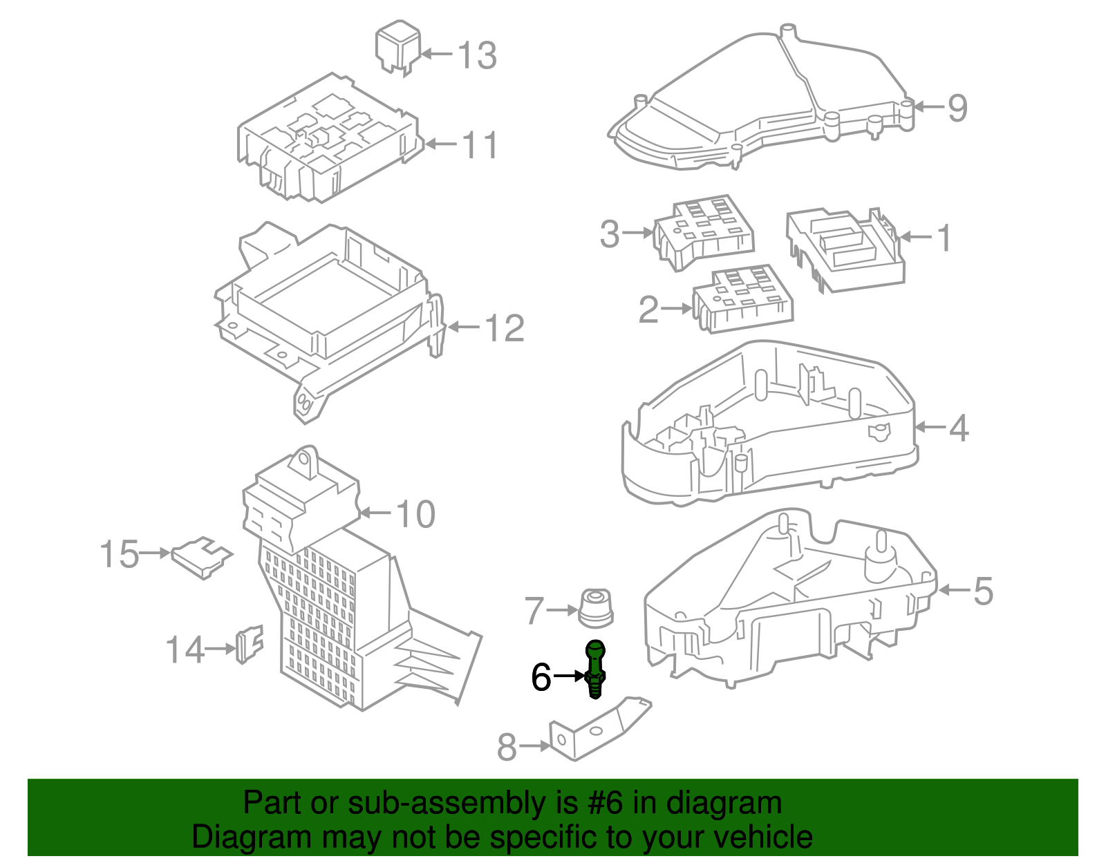Fuse Box Stud - Porsche (WHT-000-508)
