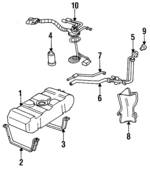 10242113 - Fuel System: Fuel Tank for Chevrolet: Lumina APV | Oldsmobile: Silhouette | Pontiac: Trans Sport Image