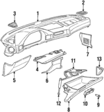 51458138158 - Body: Speaker Grille for BMW: 525i, 525iT, 530i, 535i, 540i, M5 Image