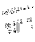 68089689AB - BW 44-46; Transfer Case: Input Gear Bearing for Jeep: Grand Wagoneer, Wagoneer | Ram: 1500, 1500 Classic, 2500, 3500 Image