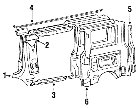 Pillar & Side Panels for 1989 Mitsubishi Van #0