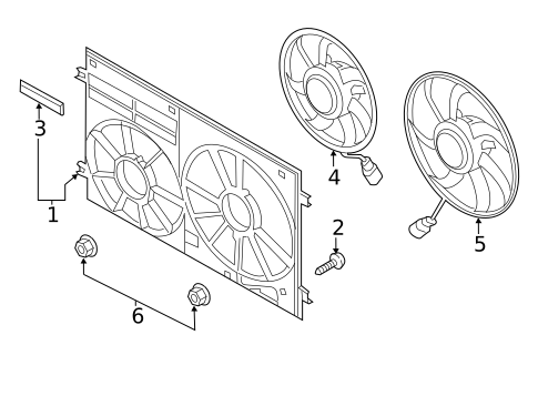 Cooling Fan for 2016 Volkswagen Jetta #0