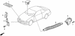 80510SY8A01 - Body/Air Conditioning: SENSOR, SUN BEAM for Acura Image