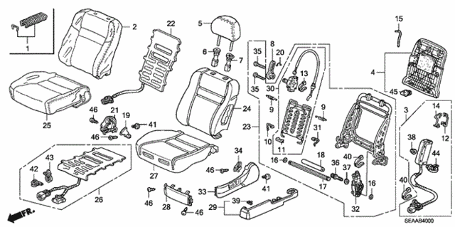 Front Seat (L.) for 2008 Acura TSX #0