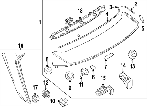 Rear Spoiler for 2025 Mazda CX-50 #0