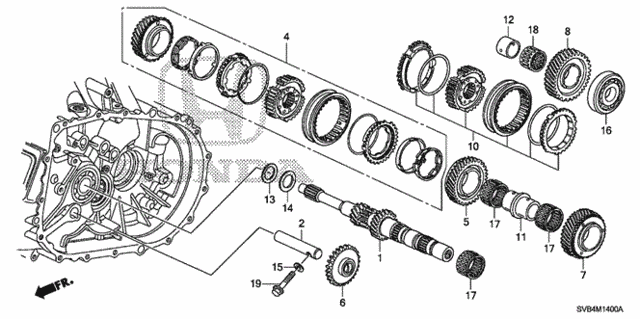 MT Mainshaft (2.0L) (KA) for 2011 Honda Civic #0