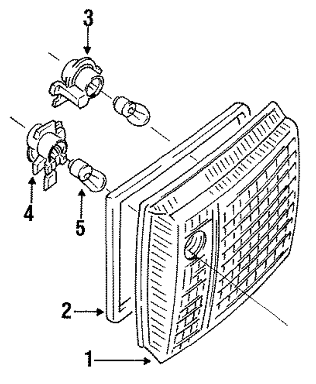 4A0945223B - Electrical: Lens &amp; Housing for Audi Image
