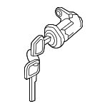 H06001PA1A - : Lock Cylinder for Nissan: NV1500, NV2500, NV3500 Image