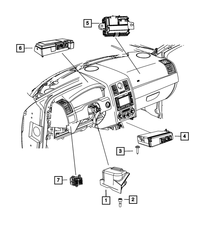68056277AA - Electrical: Vehicle Systems Interface Module for Mopar Image